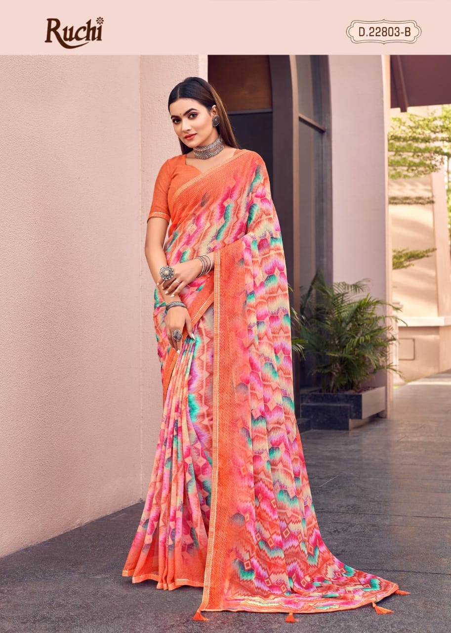 Savyaa By Ruchi Chiffon Daily Wear Sarees Catalog